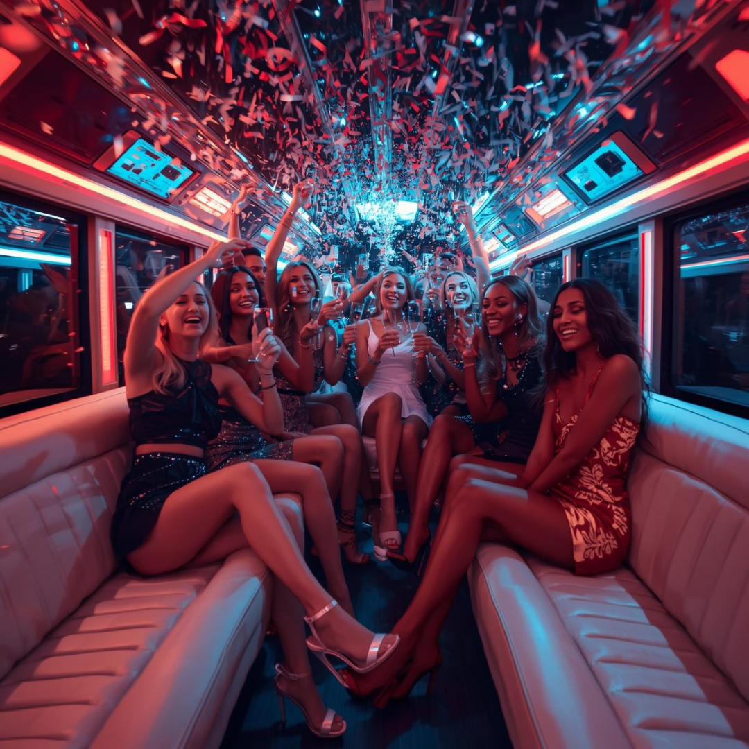 Party bus interior